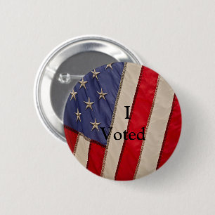 Bóton Redondo 5.08cm Bandeira Americana c/I Votada