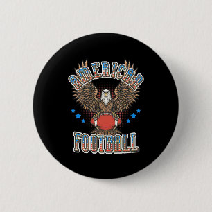 Bóton Redondo 5.08cm Bandeira Americana do Futebol EUA