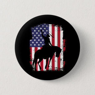 Bóton Redondo 5.08cm Bandeira Americana do Orgulho Americano do Texas H