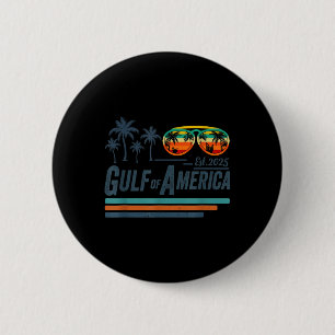 Bóton Redondo 5.08cm Bandeira Americana G.2025 Do Golfo De Eua