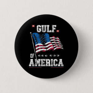 Bóton Redondo 5.08cm Bandeira Americana G.2025 Do Golfo De Eua