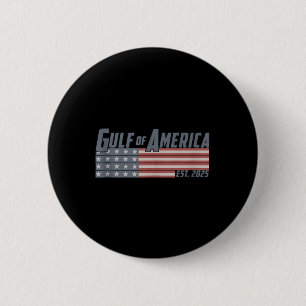 Bóton Redondo 5.08cm Bandeira Americana G.2025 Do Golfo De Eua