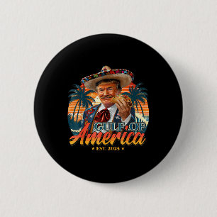 Bóton Redondo 5.08cm Bandeira Americana G.2025 Do Golfo De Eua