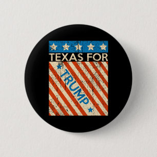 Bóton Redondo 5.08cm Bandeira Americana Trump 2024 Reeleição Texas Trum