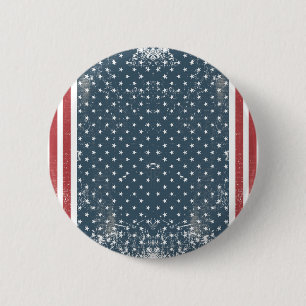 Bóton Redondo 5.08cm bandeira americana vertical