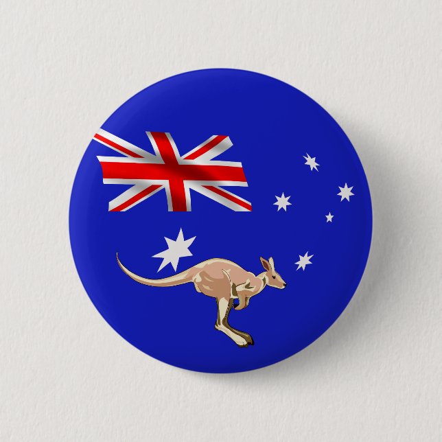 Bóton Redondo 5.08cm Bandeira australiana (Frente)