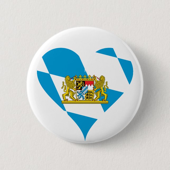 Bóton Redondo 5.08cm Bandeira bávara (Frente)
