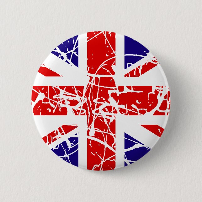 Bóton Redondo 5.08cm Bandeira BRITÂNICA (Frente)