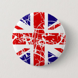 Bóton Redondo 5.08cm Bandeira BRITÂNICA