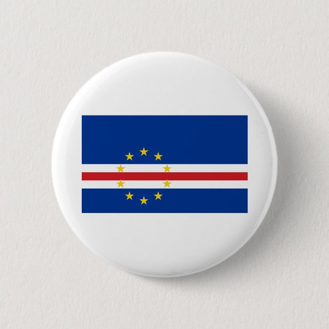 Bóton Redondo 5.08cm Bandeira Cabo Verde (Frente)