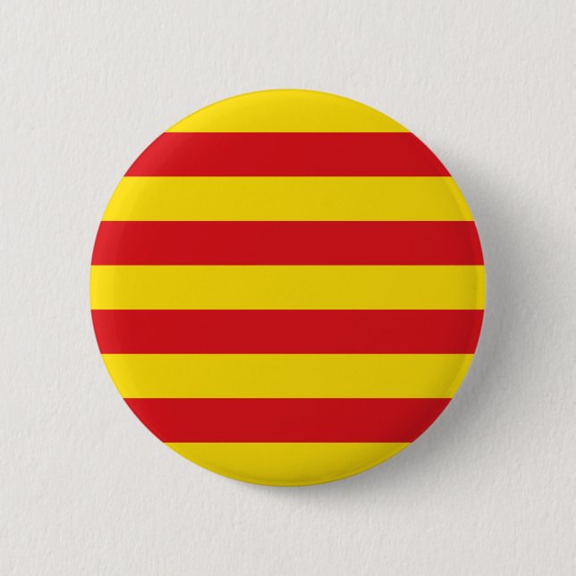 Bóton Redondo 5.08cm Bandeira Catalã (Frente)