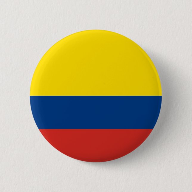 Bóton Redondo 5.08cm Bandeira colombiana (Frente)