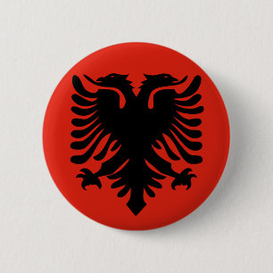 Bóton Redondo 5.08cm Bandeira da Albânia