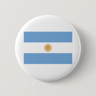 Bóton Redondo 5.08cm Bandeira Da Argentina