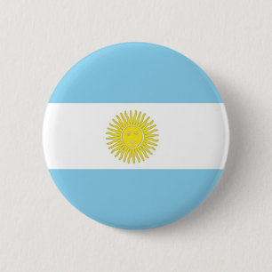 Bóton Redondo 5.08cm Bandeira da Argentina