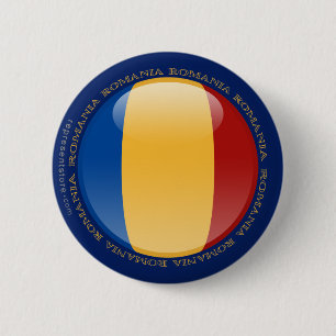 Bóton Redondo 5.08cm Bandeira da bolha de Romania