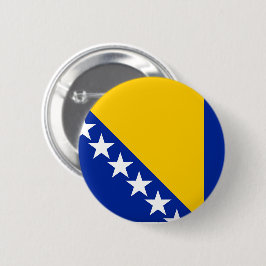 Bóton Redondo 5.08cm Bandeira da Bósnia Herzegovina