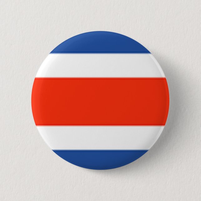 Bóton Redondo 5.08cm Bandeira da Costa Rica (Frente)