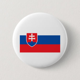 Bóton Redondo 5.08cm Bandeira da Eslováquia