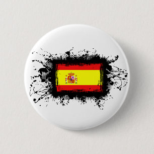 Bóton Redondo 5.08cm Bandeira da espanha