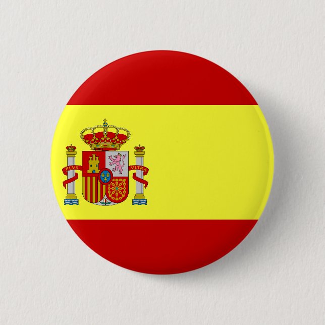 Bóton Redondo 5.08cm Bandeira da espanha (Frente)