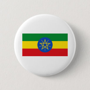 Bóton Redondo 5.08cm Bandeira da Etiópia
