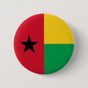 Bóton Redondo 5.08cm Bandeira da Guiné-Bissau