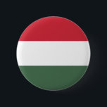 Bóton Redondo 5.08cm Bandeira da Hungria<br><div class="desc">Bandeira patriótica da Hungria.</div>
