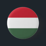 Bóton Redondo 5.08cm Bandeira da Hungria<br><div class="desc">Bandeira patriótica da Hungria.</div>
