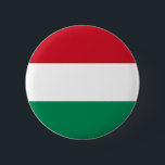 Bóton Redondo 5.08cm Bandeira da Hungria<br><div class="desc">Botão de bandeira da Hungria</div>