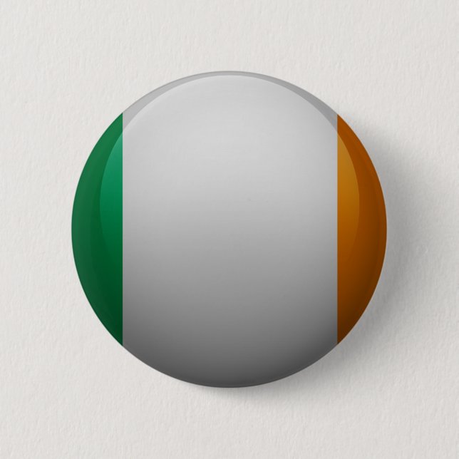 Bóton Redondo 5.08cm Bandeira da Irlanda (Frente)