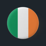 Bóton Redondo 5.08cm Bandeira da Irlanda<br><div class="desc">Bandeira Patriótica da Irlanda.</div>