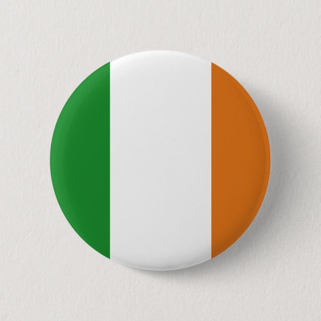 Bóton Redondo 5.08cm Bandeira da Irlanda (Frente)