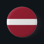 Bóton Redondo 5.08cm Bandeira da Letónia<br><div class="desc">Bandeira Patriótica da Letónia.</div>