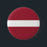 Bóton Redondo 5.08cm Bandeira da Letónia<br><div class="desc">Bandeira Patriótica da Letónia.</div>