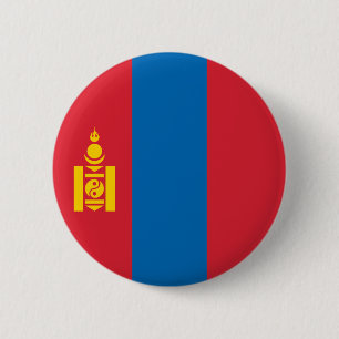 Bóton Redondo 5.08cm Bandeira da Mongólia