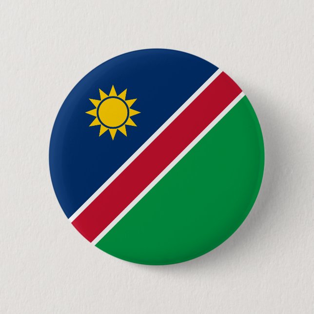 Bóton Redondo 5.08cm Bandeira da Namíbia (Frente)
