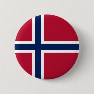 Bóton Redondo 5.08cm Bandeira da Noruega