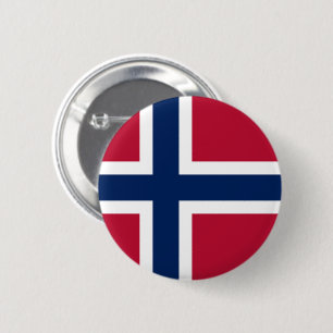 Bóton Redondo 5.08cm Bandeira da Noruega