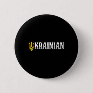 Bóton Redondo 5.08cm Bandeira da Pátria da Paz da Ucrânia Ucraniano Ucr