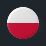 Bóton Redondo 5.08cm Bandeira da Polônia<br><div class="desc">Bandeira patriótica da Polônia.</div>