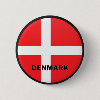 Bóton Redondo 5.08cm Bandeira da qualidade de Dinamarca Roundel