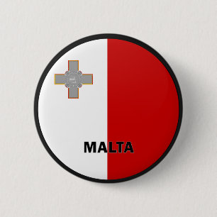 Bóton Redondo 5.08cm Bandeira da qualidade de Malta Roundel