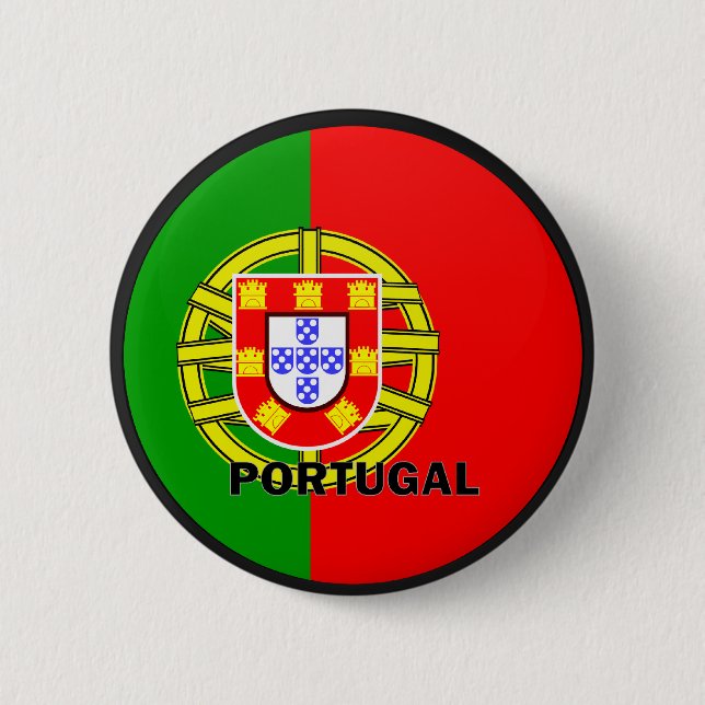 Bóton Redondo 5.08cm Bandeira da qualidade de Portugal Roundel (Frente)