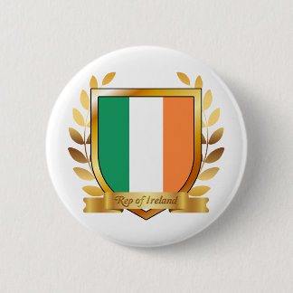 Bóton Redondo 5.08cm Bandeira da República da Irlanda Escudo