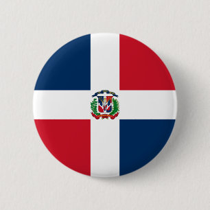 Bóton Redondo 5.08cm Bandeira da República Dominicana