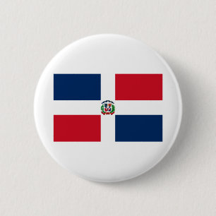 Bóton Redondo 5.08cm Bandeira da República Dominicana