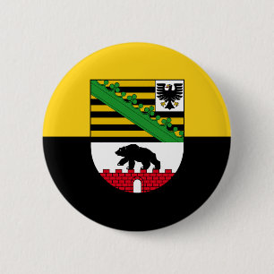 Bóton Redondo 5.08cm Bandeira da Saxónia-Anhalt Pinback Button