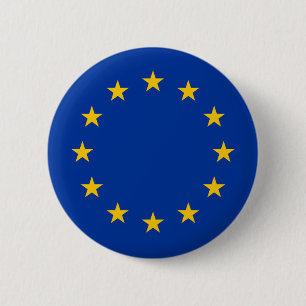 Bóton Redondo 5.08cm Bandeira da União Europeia
