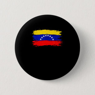 Bóton Redondo 5.08cm Bandeira da Venezuela 2026 Livre Paz 